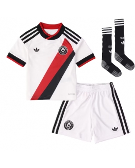 Billige Fotballdrakt Sheffield United Replika Bortedraktsett Barn 2026-27 Kortermet (med bukser)